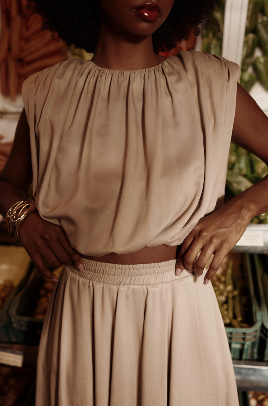 Bluzka Bahia Dark Beige